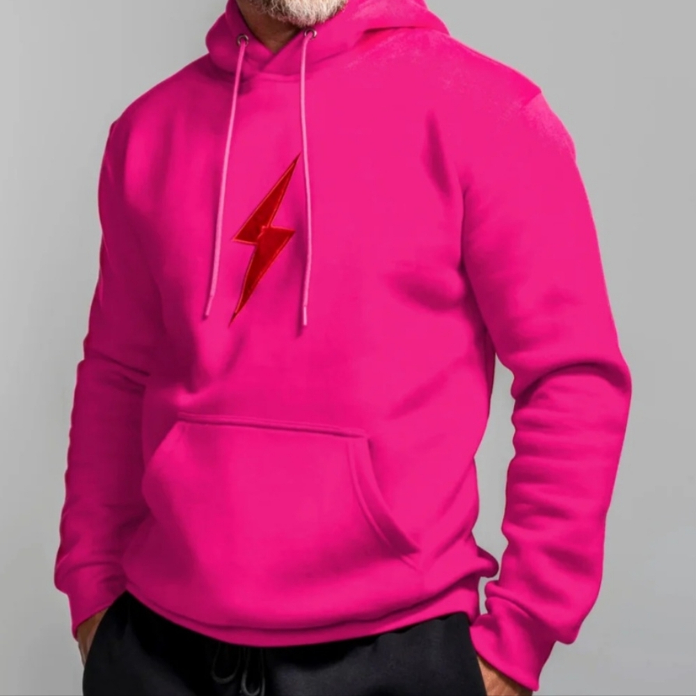 Pink Lightning Bolt Hoodie